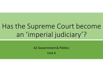 Has the US Supreme Court become imperial in nature?
