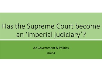 Has the US Supreme Court become imperial in nature?