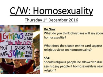 Christian and Muslim views on Homosexuality