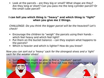 Christmas learning prompts EYFS