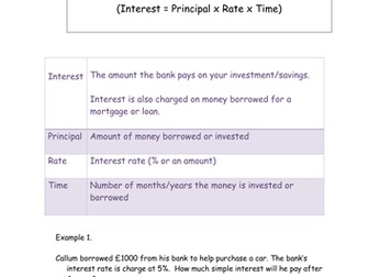 Simple and Compound Interest