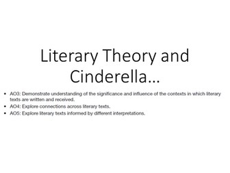 Exploring Literary Theory through Cinderella - adapted