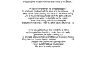 A set of questions based on the new AQA Conflict Cluster