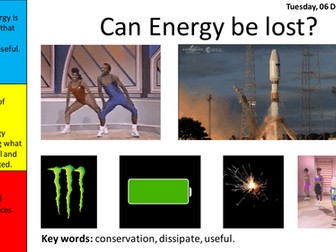 AQA 2016 Physics - Conservation of Energy