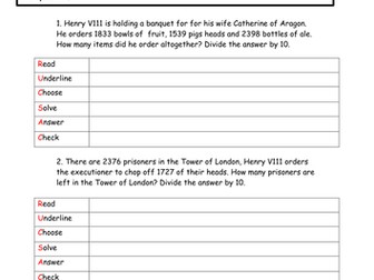 Problem Solving (RUCSAC) Tudor Style