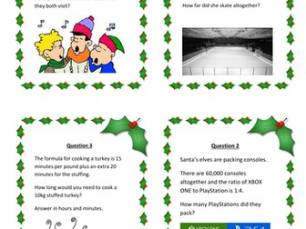 Maths Christmas Relay GCSE Grade C