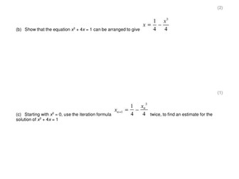Iteration exam style questions