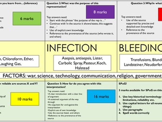 Revision exam skill mats for SHP Edexcel legacy spec