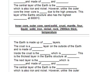 KS3 Volcanoes and Earthquakes SOW