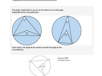 GCSE Maths Revision 1-9 - Circle Theorems