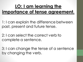 SPAG - TENSE AGREEMENT