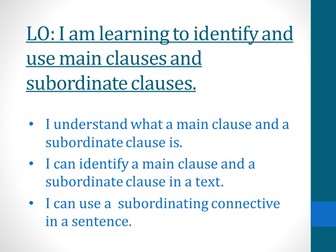 SUBORDINATING CONJUNCTIONS