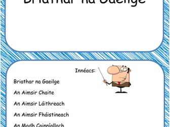 Na haimsirí Gaeilge - Verb tenses in Irish Booklet