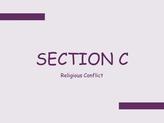 Religious Conflict - Israel & Palestine