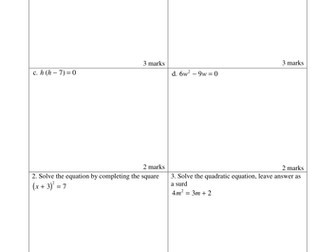 Quadratic Equations Parabola NSW Year 10 Mathematics (5.2)