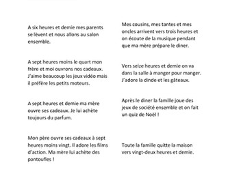 Christmas Comic Strip Daily Routine Task