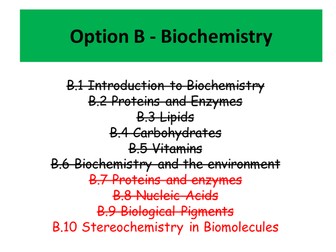 Stereochemistry in biomolecules