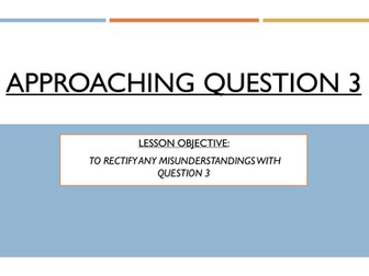 AQA Lang Paper 1, Question 3 (Structure)