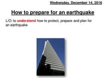 How to prepare for an earthquake
