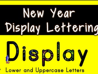 New Year Display Lettering