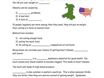 B2.1 Heath and Lifestyle - Lesson 3  - Unhealthy diets