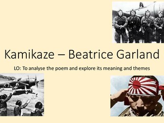 Kamikaze - poetry analysis