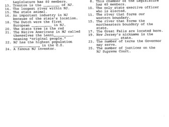 New Jersey State Puzzle