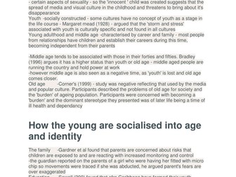 SOCIOLOGY AGE AND IDENTITY