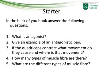 Edexcel GCSE PE 2016 9-1 Muscle Fibres