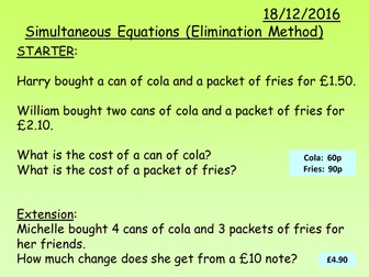 Simultaneous Equations