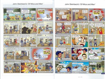 Comic Strip summary of Of Mice and Men