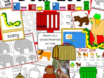 Dear Zoo story resource pack- story sack