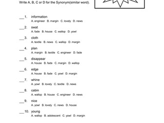 Bundle 11 Prep Antonym Synonym Letter Patterns Vol 1 Teaching