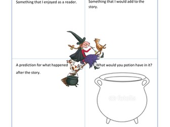 Question grid for group reading Room on the Broom