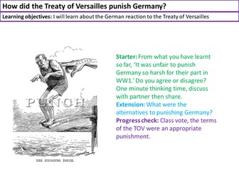 German reactions to the Treaty of Versailles