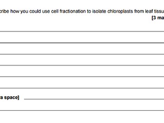 AQA A Level Biology Cell Exam Questions