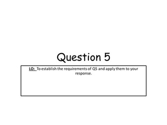 AQA GCSE Paper 2 Writing Section: Q5