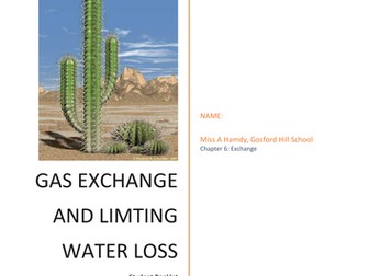 AQA A level biology 2015 gas exchange and limiting water loss booklet