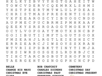 The Muppet Christmas Carol Word Search
