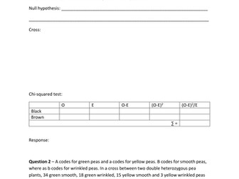 A Level Biology- Stats