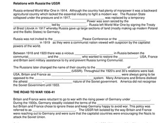 Edexcel IGCSE History Cold War resources