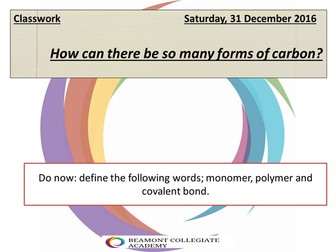 CC7b Allotropes of Carbon Edexcel 9-1