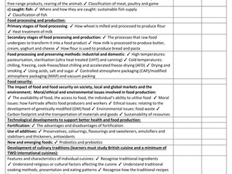 OCR GCSE (9-1) Food Preparation&Nutrition:Section B (Food) PLC [Revision, DIRT, Exam Prep] Essential