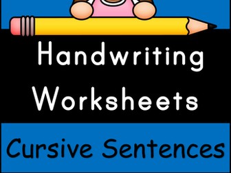 Cursive Handwriting Worksheets for KS1