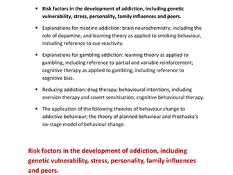 Addiction - Risk Factors - to go with full Addiction ppt.