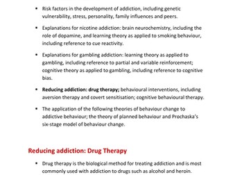 Addiction - Reducing Addiction - Drug Therapy - to go with full Addiction ppt.