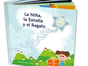 Children Illustrated Story Spanish - La Niña, la Estrella y el Regalo