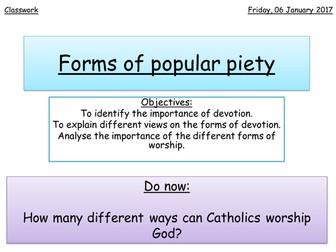 Forms of Popular Piety - Lesson 6