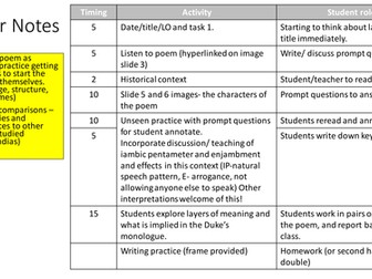 My Last Duchess- AQA- Power and Conflict NEW 9-1