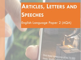 Writing and Revising Transactional Writing (Letters, Articles and Speeches)